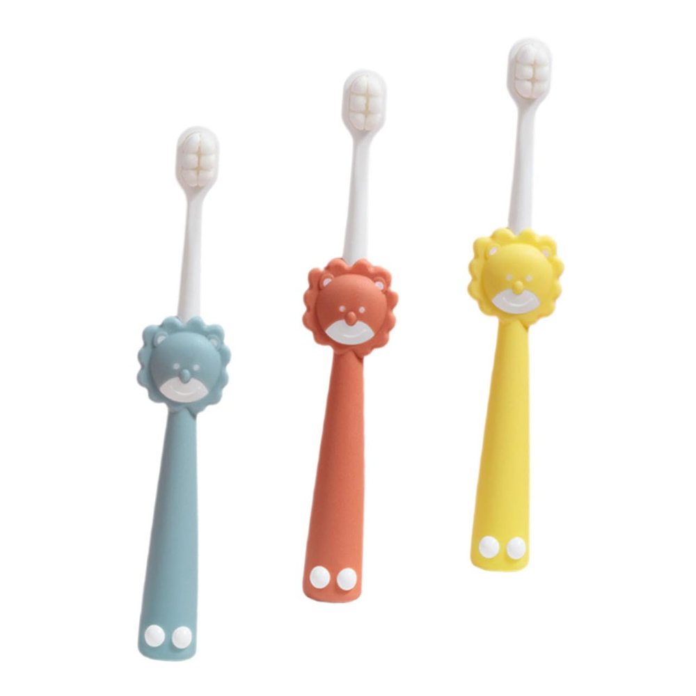 minkissy 3pcs Manual Toothbrush for Boys and Girls Years Soft Bristles Ergonomic Design