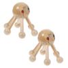 minkissy Wooden Scalp Massager for Hair Relief 2pcs Head Massager Scalp Claw Tool for Wet Dry Hair view 1