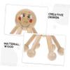 minkissy Wooden Scalp Massager for Hair Relief 2pcs Head Massager Scalp Claw Tool for Wet Dry Hair view 2