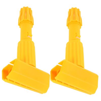 minkissy 2pcs Mop Head Holder for Heavy Duty Mop Clip Detachable Clamp Broom Holder Plastic Clips
