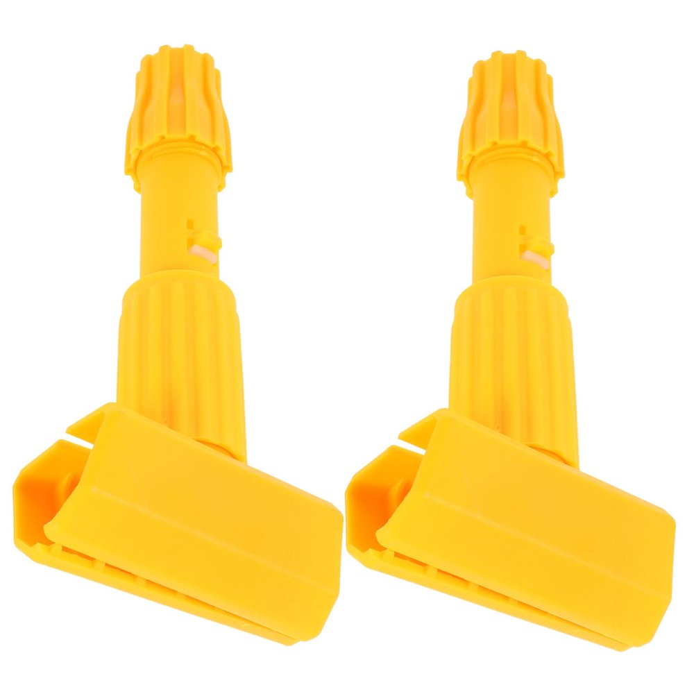 minkissy 2pcs Mop Head Holder for Heavy Duty Mop Clip Detachable Clamp Broom Holder Plastic Clips
