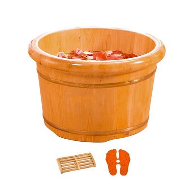 ZXNANA Sauna BucketPure Wood Bathtub BucketHandmade Sauna Accessories For Footbath TubsFoot Relaxing Bath Barrel (Color : A) charitable