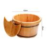 ZXNANA Foot Tub, Foot Basin Tub Bucket, Massage, Spa, Sauna, Soak,foot Bath Wooden Bucket Foot Spa Household Wash Basin (Color : A) charitable view 3