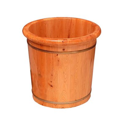 ZXNANA Sauna Wooden Bucket,Spa, Sauna,Soak,Handmade Massage Bucket Foot Bath,Foot Spa Wash Bucket Feet Bath Basin Tub (Color : A) charitable