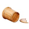 ZXNANA Sauna Wooden Bucket,Spa, Sauna,Soak,Handmade Massage Bucket Foot Bath,Foot Spa Wash Bucket Feet Bath Basin Tub (Color : C) charitable view 4