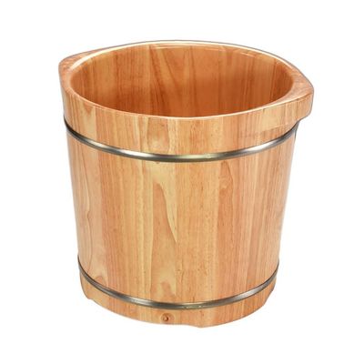 ZXNANA Bucket For Foot Bath,Sauna Accessories Sauna Bucket Water Bucket,Handmade Wooden Footbath Tubs,Foot Relaxing Barrel (Color : A) charitable