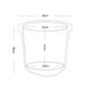 ZXNANA Bucket For Foot Bath,Sauna Accessories Sauna Bucket Water Bucket,Handmade Wooden Footbath Tubs,Foot Relaxing Barrel (Color : A) charitable view 4