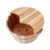 ZXNANA Sauna BucketPure Wood Bathtub BucketHandmade Sauna Accessories For Footbath TubsFoot Relaxing Bath Barrel charitable view 1