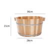 ZXNANA Sauna BucketPure Wood Bathtub BucketHandmade Sauna Accessories For Footbath TubsFoot Relaxing Bath Barrel charitable view 3