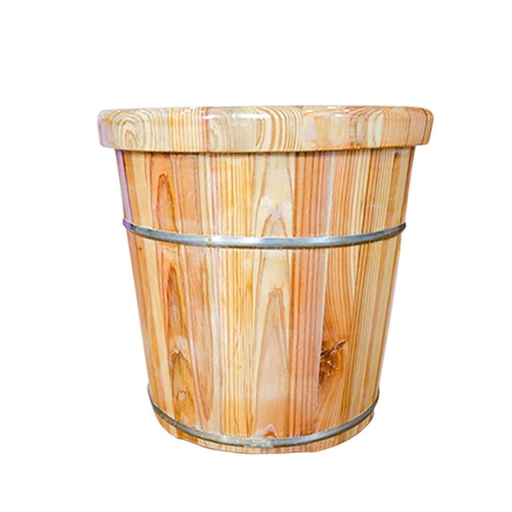 ZXNANA Bucket For Foot Bath,Sauna Accessories Sauna Bucket Water Bucket,Handmade Wooden Footbath Tubs,Foot Relaxing Barrel charitable