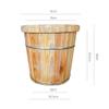 ZXNANA Bucket For Foot Bath,Sauna Accessories Sauna Bucket Water Bucket,Handmade Wooden Footbath Tubs,Foot Relaxing Barrel charitable view 4