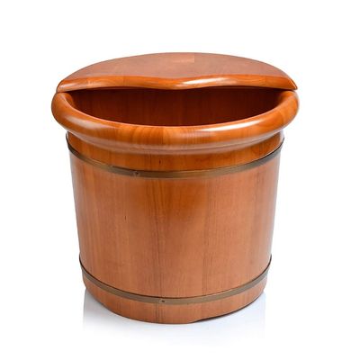 ZXNANA Foot Tub, Foot Basin Tub Bucket, Massage, Spa, Sauna, Soak,foot Bath Wooden Bucket Foot Spa Household Wash Basin (Color : B) charitable