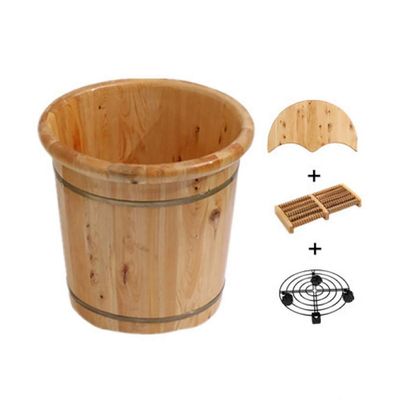 ZXNANA Sauna BucketPure Wood Bathtub BucketHandmade Sauna Accessories For Footbath TubsFoot Relaxing Bath Barrel (Color : D) charitable