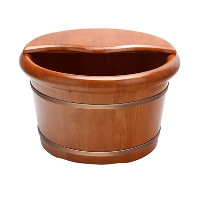 ZXNANA Foot Tub, Foot Basin Tub Bucket, Massage, Spa, Sauna, Soak,foot Bath Wooden Bucket Foot Spa Household Wash Basin (Color : B) charitable