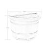 ZXNANA Foot Tub, Foot Basin Tub Bucket, Massage, Spa, Sauna, Soak,foot Bath Wooden Bucket Foot Spa Household Wash Basin (Color : B) charitable view 3