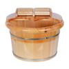 Foot Tub, Foot Basin Tub Bucket, Massage, Spa, Sauna, Soak,Foot Bath Wooden Bucket Foot Spa Household Wash Basin (Color : B) charitable view 1