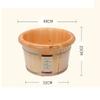 Foot Tub, Foot Basin Tub Bucket, Massage, Spa, Sauna, Soak,Foot Bath Wooden Bucket Foot Spa Household Wash Basin (Color : B) charitable view 4