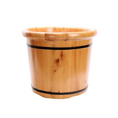 ZXNANA Bucket For Foot Bath,Sauna Accessories Sauna Bucket Water Bucket,Handmade Wooden Footbath Tubs,Foot Relaxing Barrel (Color : A) charitable