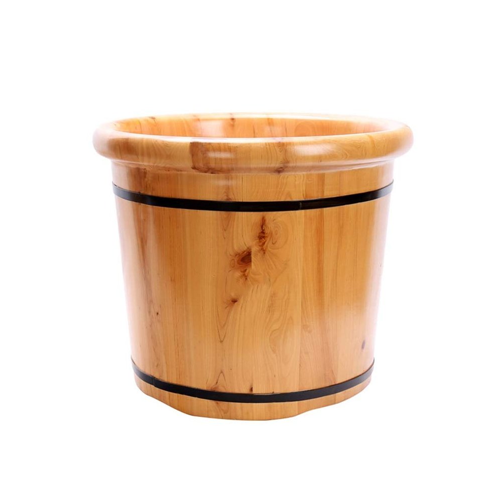 ZXNANA Bucket For Foot Bath,Sauna Accessories Sauna Bucket Water Bucket,Handmade Wooden Footbath Tubs,Foot Relaxing Barrel (Color : A) charitable