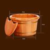 ZXNANA Bucket For Foot Bath,Sauna Accessories Sauna Bucket Water Bucket,Handmade Wooden Footbath Tubs,Foot Relaxing Barrel charitable view 3