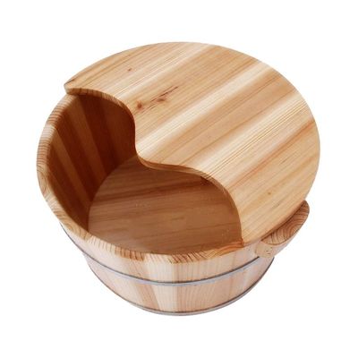 ZXNANA Sauna Wooden Bucket,Spa, Sauna,Soak,Handmade Massage Bucket Foot Bath,Foot Spa Wash Bucket Feet Bath Basin Tub (Color : C) charitable
