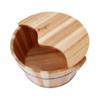 ZXNANA Sauna Wooden Bucket,Spa, Sauna,Soak,Handmade Massage Bucket Foot Bath,Foot Spa Wash Bucket Feet Bath Basin Tub (Color : C) charitable view 1