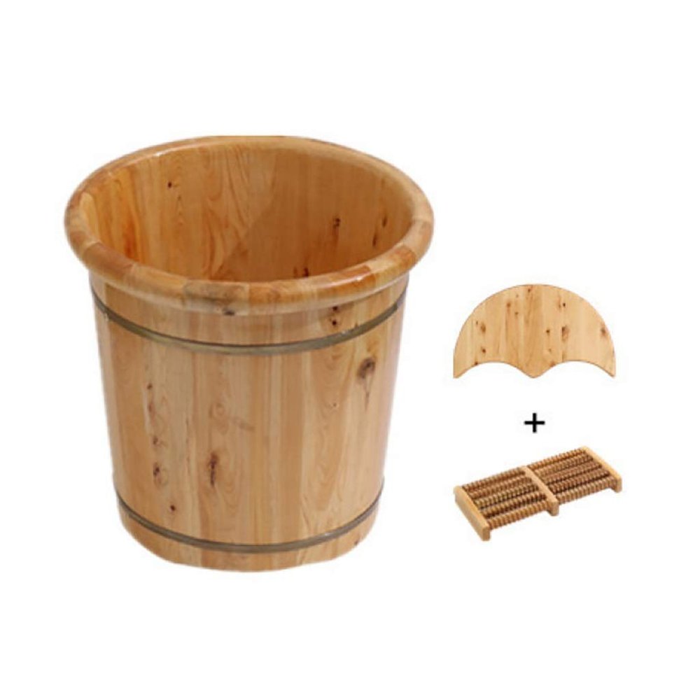 ZXNANA Sauna BucketPure Wood Bathtub BucketHandmade Sauna Accessories For Footbath TubsFoot Relaxing Bath Barrel (Color : B) charitable