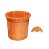 ZXNANA Bucket For Foot Bath,Sauna Accessories Sauna Bucket Water Bucket,Handmade Wooden Footbath Tubs,Foot Relaxing Barrel (Color : B) charitable view 1