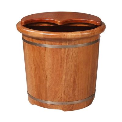 ZXNANA Bucket For Foot Bath,Sauna Accessories Sauna Bucket Water Bucket,Handmade Wooden Footbath Tubs,Foot Relaxing Barrel charitable
