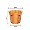 ZXNANA Bucket For Foot Bath,Sauna Accessories Sauna Bucket Water Bucket,Handmade Wooden Footbath Tubs,Foot Relaxing Barrel (Color : B) charitable view 3