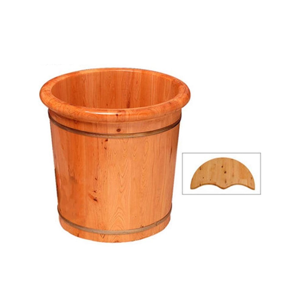 ZXNANA Sauna Wooden Bucket,Spa, Sauna,Soak,Handmade Massage Bucket Foot Bath,Foot Spa Wash Bucket Feet Bath Basin Tub (Color : B) charitable
