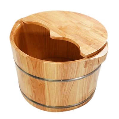 ZXNANA Sauna BucketPure Wood Bathtub BucketHandmade Sauna Accessories For Footbath TubsFoot Relaxing Bath Barrel charitable