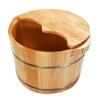 ZXNANA Sauna BucketPure Wood Bathtub BucketHandmade Sauna Accessories For Footbath TubsFoot Relaxing Bath Barrel charitable view 1