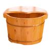 ZXNANA Sauna BucketPure Wood Bathtub BucketHandmade Sauna Accessories For Footbath TubsFoot Relaxing Bath Barrel (Color : B) charitable view 1