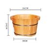 ZXNANA Foot Tub, Foot Basin Tub Bucket, Massage, Spa, Sauna, Soak,foot Bath Wooden Bucket Foot Spa Household Wash Basin charitable view 3