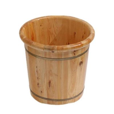 ZXNANA Sauna BucketPure Wood Bathtub BucketHandmade Sauna Accessories For Footbath TubsFoot Relaxing Bath Barrel (Color : A) charitable