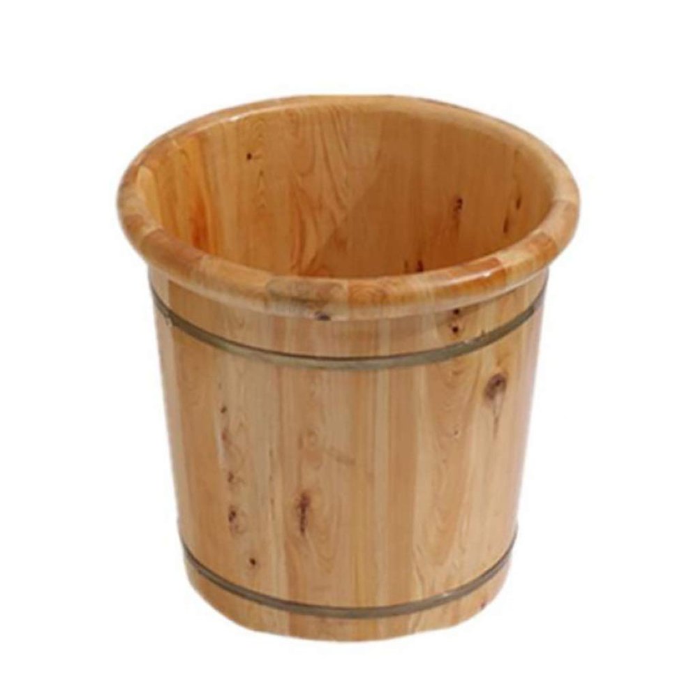 ZXNANA Sauna BucketPure Wood Bathtub BucketHandmade Sauna Accessories For Footbath TubsFoot Relaxing Bath Barrel (Color : A) charitable