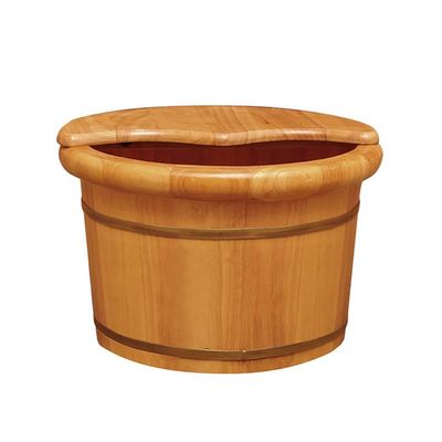 ZXNANA Bucket For Foot Bath,Sauna Accessories Sauna Bucket Water Bucket,Handmade Wooden Footbath Tubs,Foot Relaxing Barrel (Color : B) charitable