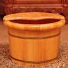 ZXNANA Bucket For Foot Bath,Sauna Accessories Sauna Bucket Water Bucket,Handmade Wooden Footbath Tubs,Foot Relaxing Barrel (Color : B) charitable view 4