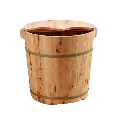 ZXNANA Sauna Wooden Bucket,Spa, Sauna,Soak,Handmade Massage Bucket Foot Bath,Foot Spa Wash Bucket Feet Bath Basin Tub charitable