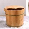 ZXNANA Sauna Wooden Bucket,Spa, Sauna,Soak,Handmade Massage Bucket Foot Bath,Foot Spa Wash Bucket Feet Bath Basin Tub charitable view 2