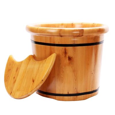 ZXNANA Sauna BucketPure Wood Bathtub BucketHandmade Sauna Accessories For Footbath TubsFoot Relaxing Bath Barrel (Color : B) charitable