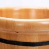ZXNANA Sauna BucketPure Wood Bathtub BucketHandmade Sauna Accessories For Footbath TubsFoot Relaxing Bath Barrel (Color : B) charitable view 3