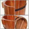 ZXNANA Bucket For Foot Bath,Sauna Accessories Sauna Bucket Water Bucket,Handmade Wooden Footbath Tubs,Foot Relaxing Barrel charitable view 3