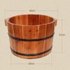 ZXNANA Bucket For Foot Bath,Sauna Accessories Sauna Bucket Water Bucket,Handmade Wooden Footbath Tubs,Foot Relaxing Barrel charitable view 4