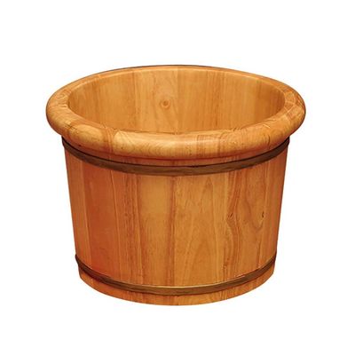 ZXNANA Bucket For Foot Bath,Sauna Accessories Sauna Bucket Water Bucket,Handmade Wooden Footbath Tubs,Foot Relaxing Barrel (Color : A) charitable