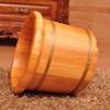 ZXNANA Bucket For Foot Bath,Sauna Accessories Sauna Bucket Water Bucket,Handmade Wooden Footbath Tubs,Foot Relaxing Barrel (Color : A) charitable view 3