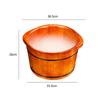 ZXNANA Sauna Wooden Bucket,Spa, Sauna,Soak,Handmade Massage Bucket Foot Bath,Foot Spa Wash Bucket Feet Bath Basin Tub charitable view 2