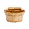 Foot Soaker Tub,Wooden Foot Soak Tub Wooden Foot Basin,Solid Wood Foot Tub, Pedicure Bowl Spa Massage Pedicure Barrels Household Foot Bath Barrel charitable view 1