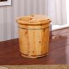 ZXNANA Sauna Wooden Bucket,Spa, Sauna,Soak,Handmade Massage Bucket Foot Bath,Foot Spa Wash Bucket Feet Bath Basin Tub (Color : B) charitable view 3